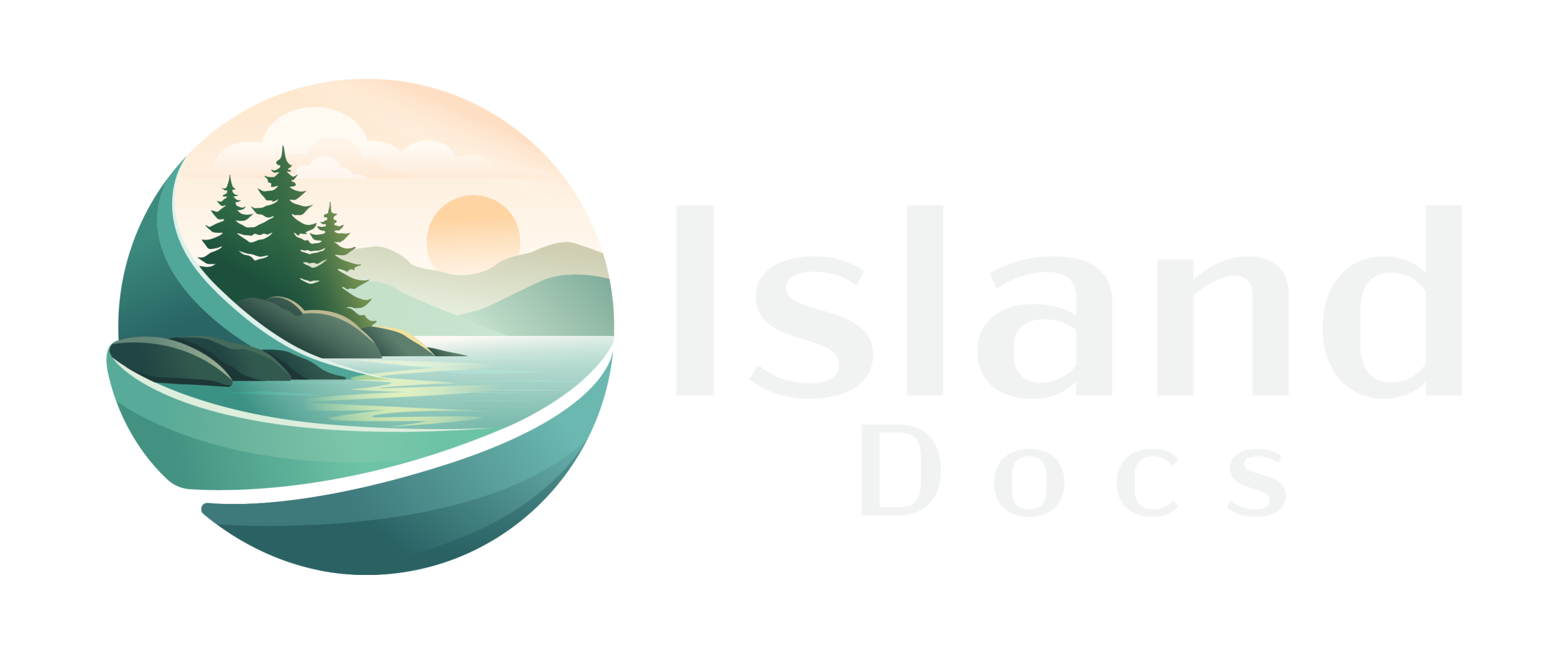 06-White Text Beside @400x Island Docs Logo