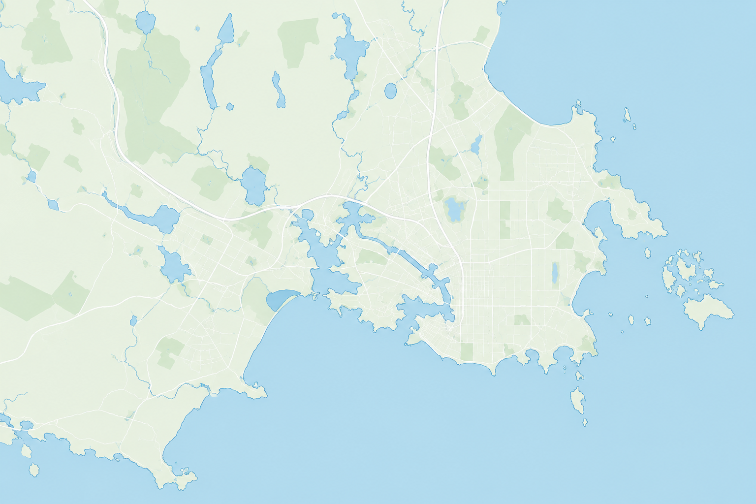 Map of Vancouver island